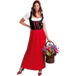 Dguisement aubergiste mdivale pour femme adulte - rouge - multicolore - taille 42 / 44