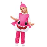 Dguisement - baby shark maman rose - combinaison intgrale rose et blanche - 24 mois - carnaval