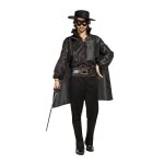 D�guisement de bandit masqu� pour homme - multicolore - cape et chapeau inclus