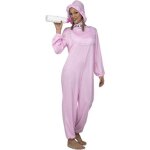 Dguisement bb rose pour femme - disfrazzes - combinaison capuche et bavoir - intrieur