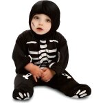 Dguisement combinaison petit squelette noir bb