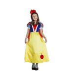 Dguisement blanche - neige jaune pour fille et bb - licence blanche neige - robe avec pomme et diadme ...