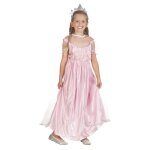 Dguisement - boland - beauty princesse fille rose - longue en satin polyester - manches courtes