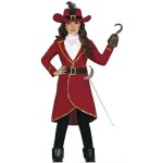 Dguisement enfant - capitaine corsaire - veste bordeaux effet velours - jabot blanc - ceinture noire ...