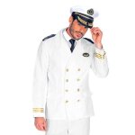 Dguisement capitaine marin croisire homme - blanc - adulte