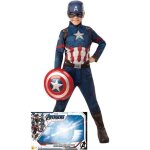Dguisement de captain america - rubies - 5 ans - avec bouclier - noir - pour enfant