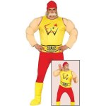 Dguisement catcheur adulte - no name - hulk hogan - jaune - taille unique