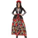 Dguisement catrina fleurs - fiestas guirca s. l. - noir - femme - halloween et ftes terrifiantes