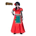 Dguisement catrina rosabella femme - catrinas underworld - rouge - halloween - adulte