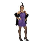 D�guisement de charleston violet pour femme