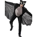Dguisement de chauve - souris ailes pour adulte - halloween - gris - extrieur
