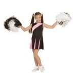 D�guisement cheerleader rose et noir 5 / 7 ans - widmann - id�al pour danse et spectacle