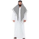 Dguisement cheikh blanc luxe adulte