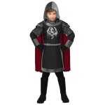 Dguisement de chevalier mdival sombre pour enfant - widmann - 5 ans - noir