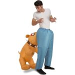 Dguisement chien gonflable adulte - marque - modle - bleu - taille m / l - intrieur