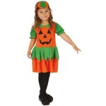 Dguisement robe citrouille vide fille 1 / 2 ans orange cuivre mandarine