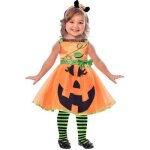 Dguisement citrouille fille - no name - orange - polyester - normes ue