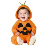 Dguisement citrouille dhalloween pour bb - polyester - orange cuivre mandarine