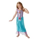 Dguisement classique ariel - disney princesses - 7 - 8 ans - robe en satin orn de paillettes en organza ...