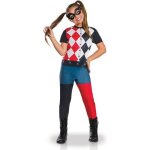 Dguisement classique harley quinn - rubies - fille - combinaison + masque - polyester - dc super hero ...