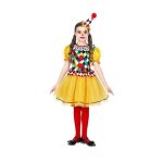 Dguisement clown color fille - marque - modle - blanc - extrieur - polyester - 8 - 10 ans