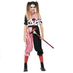 Dguisement clown cruel femme - eurocarnavales - noir - adulte - halloween - 18 ans et plus