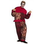 Dguisement de clown effrayant - boland - midnight clown - polyester - rouge - taille m