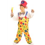 Dguisement clown enfant - 173838 - salopette et chapeau inclus - multicolore