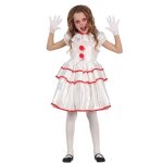 Dguisement clown enfant 7 / 9 ans blanc