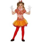 D�guisement clown enfant - cirque - blanc - polyester - int�rieur - 3 ans - serre - t�te tour de cou ...
