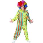 Dguisement clown enfant - multicolore - combinaison - mixte - a partir de 3 ans - intrieur