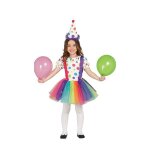D�guisement clown fille 7 - 9 ans