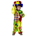 D�guisement clown gar�on - marque - mod�le - taille 1 - 2 ans - multicolore - combinaison et chapeau ...