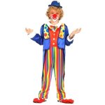 D�guisement clown joyeux garcon 5 / 6 ans multicolore