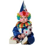 D�guisement b�b� clown - atosa - multicolore - 12 mois - tissu satin� - original et amusant
