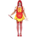 Dguisement clown ronald ensanglant femme l jaune