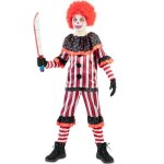 Dguisement clown sinistre - eurocarnavales sa - garon - noir - 3 ans - halloween