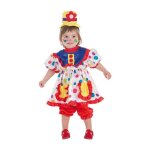 D�guisement - clown tina - b�b� - multicolore - pantalon robe et chapeau inclus