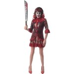 Dguisement clown diabolique femme - ptit clown - costume halloween adulte carnaval cosplay - rouge
