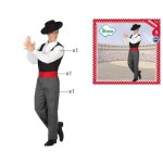 Dguisement cordobes pour homme gris atosa - costume flamenco xs - s inclus