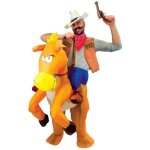 Deguisement costume auto gonflable ? a dos de cheval stc