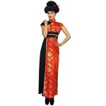 Dguisement costume chinoise femme - ptit clown - taille l - xl - couleurs noir rouge et dor or