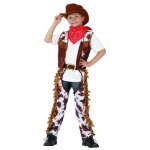 D�guisement cowboy gar�on - marque - cowboy gar�on - marron - blanc - 3 ans