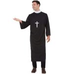 Déguisement curé homme prêtre moine pape professions - noir Déguisement curé homme prêtre moine pape professions - noir