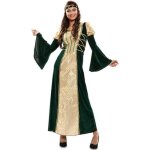 Dguisement dame mdivale vert - disfrazzes - adulte - robe et ruban pour la tte