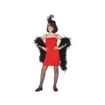 Dguisement danseuse de charleston - ac - dco - polyester - rouge - enfant - 10 - 12 ans