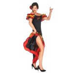 Dguisement danseuse flamenco femme - marque - 172218 - haut jupe fleur - adulte - multicolore - noir ...