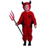 Dguisement diable garon halloween - multicolore - taille 3  4 ans - combinaison cagoule queue