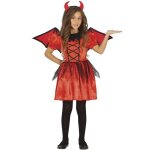 Dguisement diablesse mgre fille 5 / 6 ans - marque - rouge - tissu synthtique - halloween