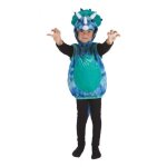 D�guisement enfant - dinosaure triceratops - blanc - mixte - combinaison � capuche